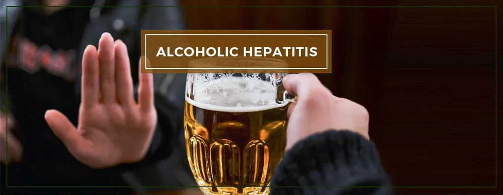 What are the symptoms of alcoholic hepatitis?