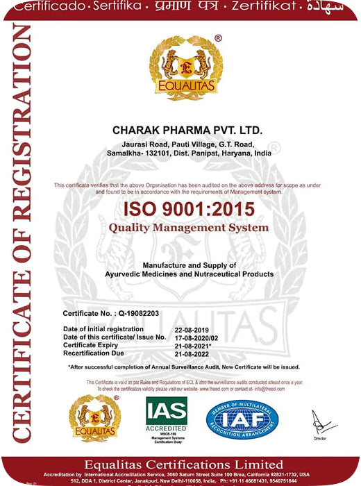 ISO 9001: 2015 CERTIFICATE